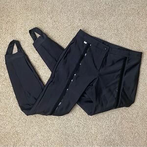 Fendi Ski Tech Pants Trousers Stirrup Snow Pants Black Logo Skiwear 12